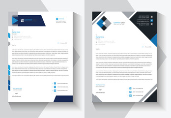 Letterhead template in Abstract style design