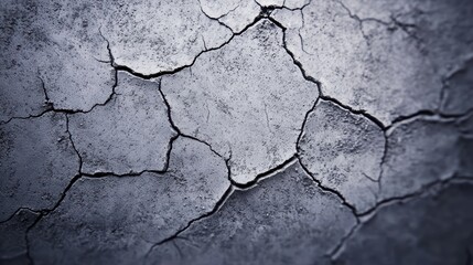 Fototapeta premium Cracked concrete surface texture with detailed patterns