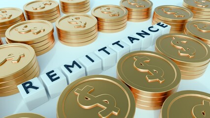 A 3D rendering of the word 