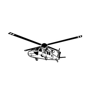 black and white helicopter drawing clip art preview