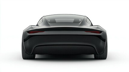 Rear view of a contemporary EV car, displayed against a simple white background.