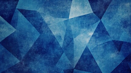 Abstract blue wallpaper with geometric shapes,