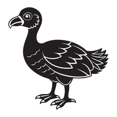 Dodo silhouette vector illustration © Miltan02