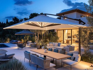 Obraz premium swimming pool in hotel resort