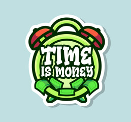 Time is Money Sticker Design