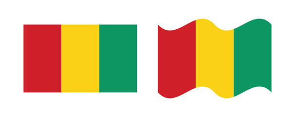 guinea flag flat wave