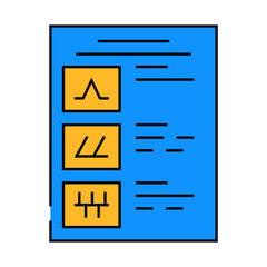 stitch guide embroidery hobby line icon vector. stitch guide embroidery hobby sign. isolated symbol illustration