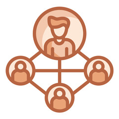 Fototapeta premium Networking Icon