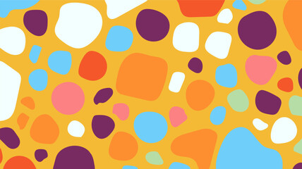 Abstract Organic Shapes Seamless Pattern Vector Background