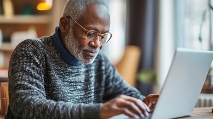 Sub-Saharan African retirees work remotely part-time. Balancing work and retirement with flexibility