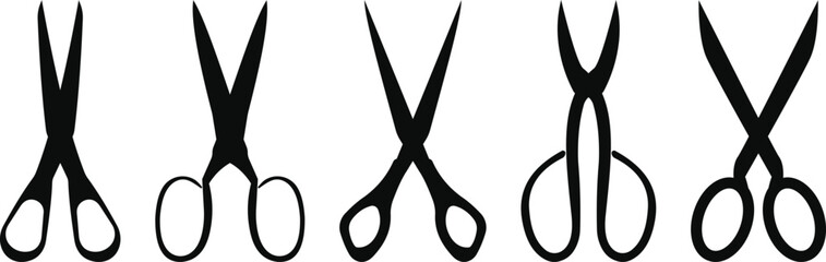 scissor open silhouette