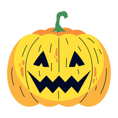 halloween funny pumpkin face