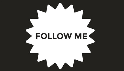 Follow me web banner templates. Vector Illustration