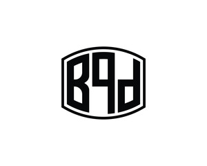 BQD logo design vector template. BQD