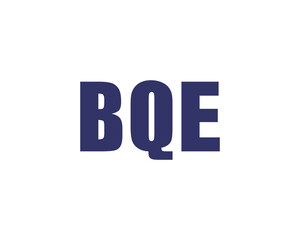 BQE logo design vector template. BQE