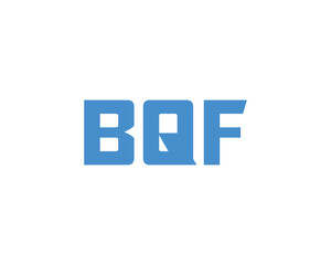 BQF logo design vector template. BQF
