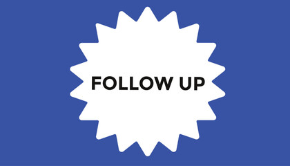 Follow up web banner templates. Vector Illustration