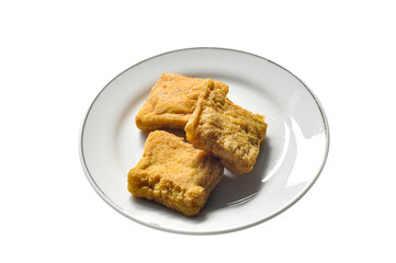 Tofu that has been fried until dry is ready to eat