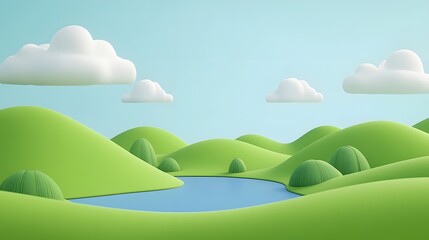 Obraz premium landscape with clouds