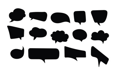 bubble text doodle hand draws black