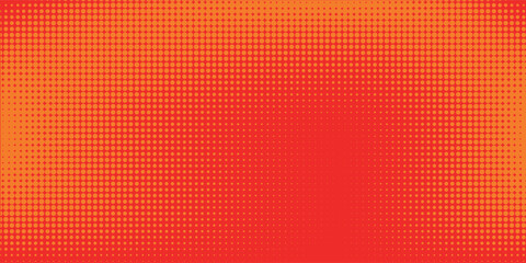 Dots halftone orange color pattern gradient texture with technology digital background. Dots pop art comics with summer background eps 10