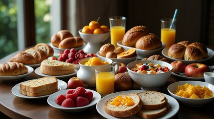 delicious fruit cake with chocolate