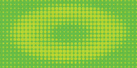 Dots halftone green color pattern gradient texture with technology digital background. Dots pop art comics with nature graphic design.