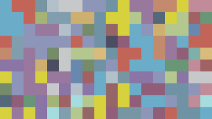 ABSTRACT PIXEL PATTERN BACKGROUND PASTEL COLORFUL MOSAIC GRID DESIGN WITH GEOMETRIC SHAPES VECTOR TEMPLATE GOOD FOR MODERN WEBSITE, WALLPAPER, COVER DESIGN 