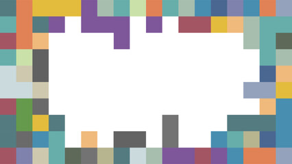 ABSTRACT PIXEL PATTERN BACKGROUND COLORFUL MOSAIC GRID DESIGN WITH COPY SPACE AREA VECTOR TEMPLATE GOOD FOR MODERN WEBSITE, WALLPAPER, COVER DESIGN 