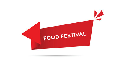 Food festival web banner templates. Vector Illustration