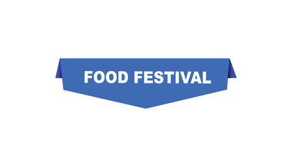 Food festival web banner templates. Vector Illustration