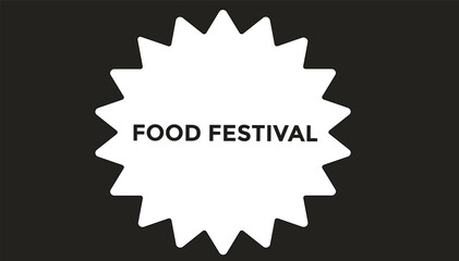 Food festival web banner templates. Vector Illustration