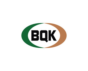 BQK logo design vector template. BQK