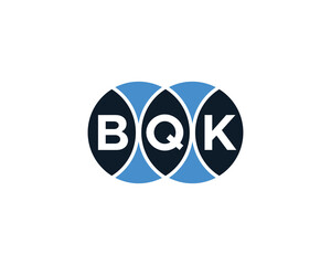 BQK logo design vector template. BQK