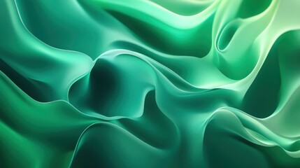 Obraz premium Abstract Green Swirling Texture