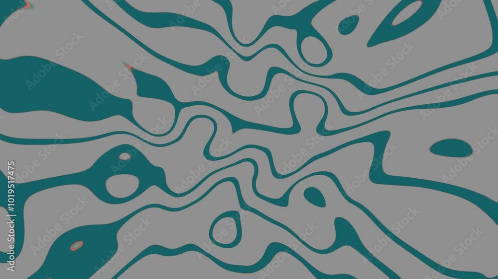 Poster abstract fluid texture of swirling liquid chrome metal waves with motion light effect. liquid backgr