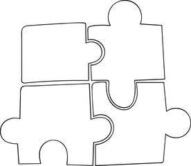 Interconnected Puzzle Pieces, Symbolizing Unity and Collaboration