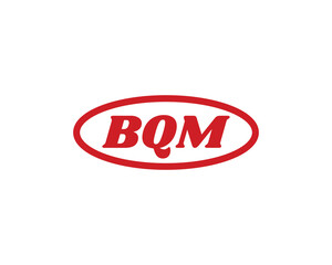 BQM logo design vector template. BQM