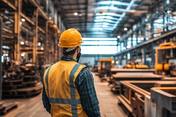 Worker in a Factory Setting