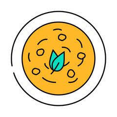 tom kha gai thai cuisine line icon vector. tom kha gai thai cuisine sign. isolated symbol illustration