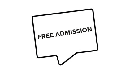 Free admission web banner templates. Vector Illustration 