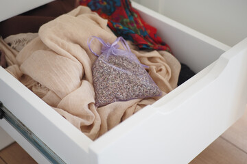 Using a Lavender Sachet in a Clothing Drawer is an excellent way to ensure Freshness