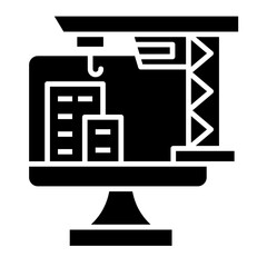 Digital Construction Icon