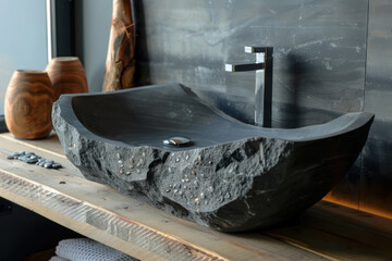 washbasin and faucet with water drop at hotel