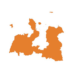 REALISTIC MAP OF SERANG (KABUPATEN SERANG), BANTEN (PROVINSI BANTEN), INDONESIA CITY-REGENCIES MAP