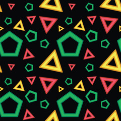 Colorful Geometric Shapes Pattern