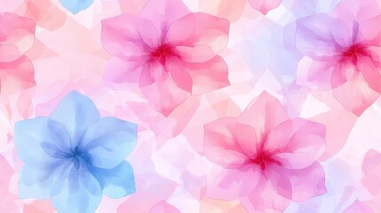 Fototapeta premium Soft Watercolor Violets in Minimalist Design