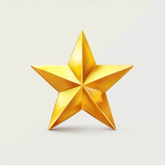Fototapeta premium Gold Star 3D Render 