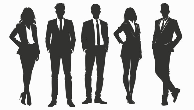 Business People Silhouettes 
