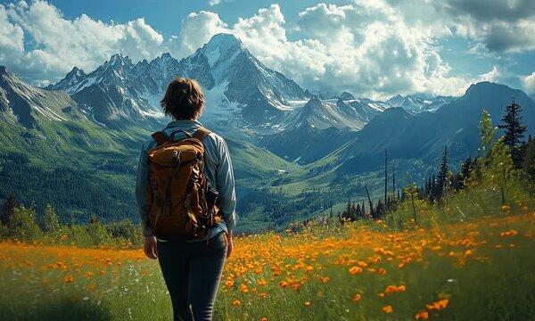 Hiking in the Mountain Meadows